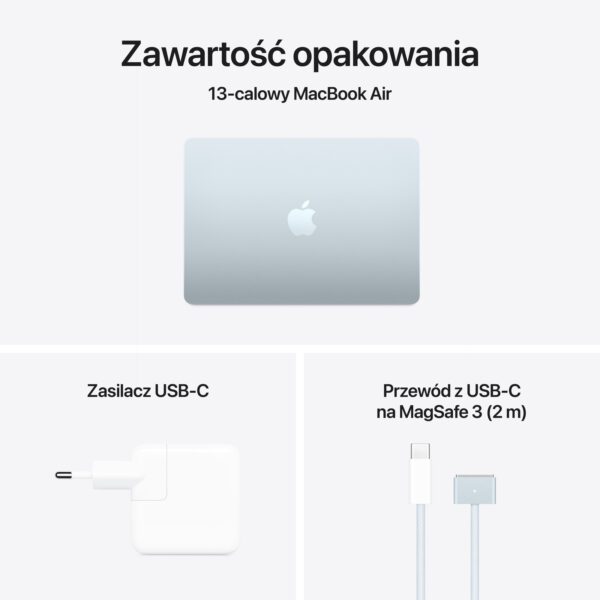 Apple MacBook Air 13 M4 16GB RAM 512GB SSD - Błękitny - obrazek 3